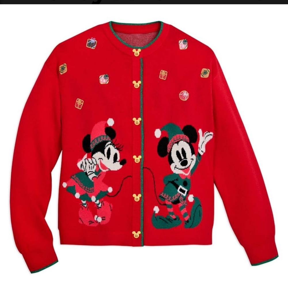 Disney Christmas 2024 Mickey and Minnie Cardigan - Womans - Picture 5 of 9